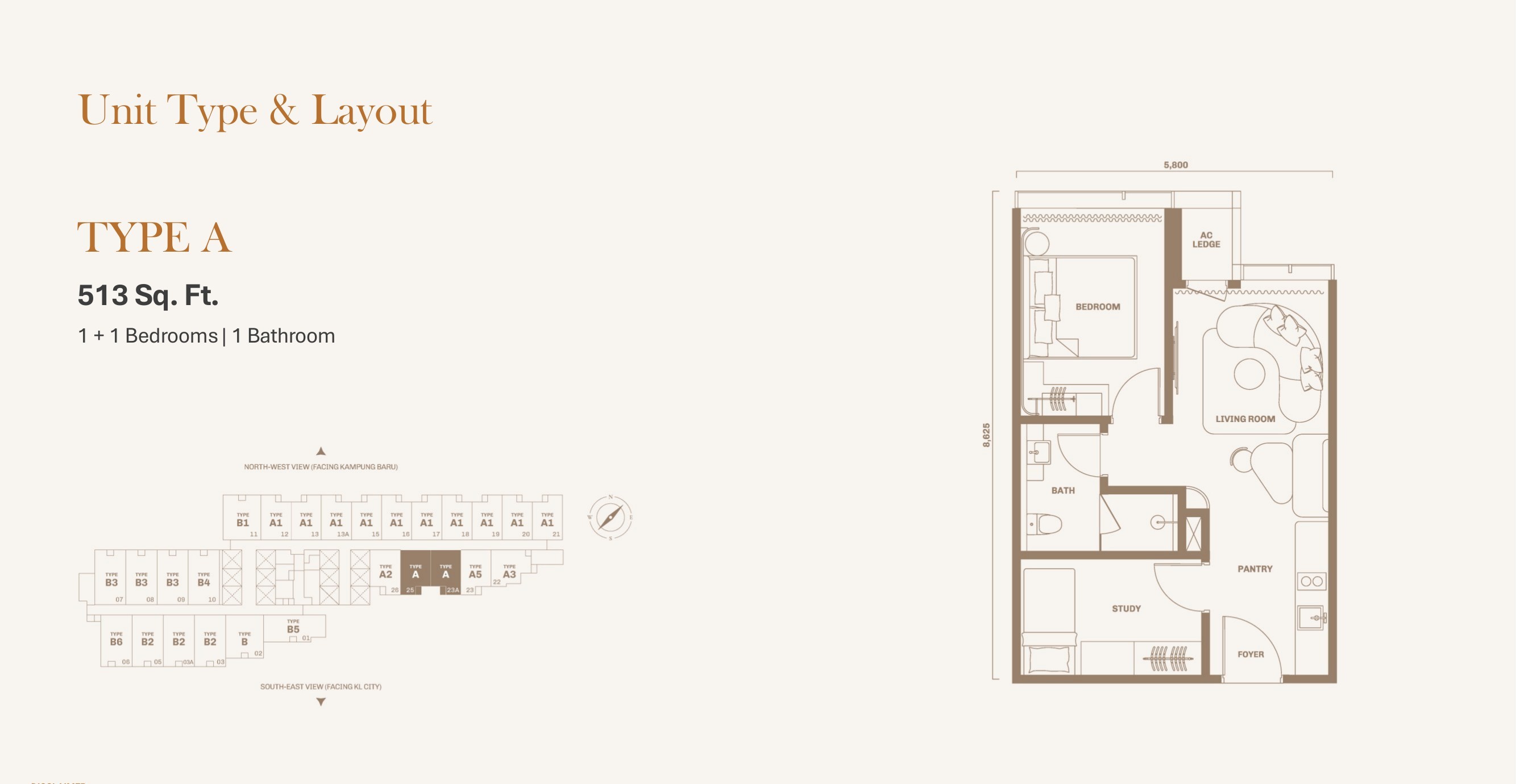 Divine KLCC Type A Floor Plan